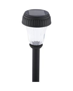 Outdoor Expressions Black 2.10 Lumens Plastic Solar Path Light