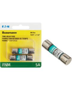 Bussmann 5A Fusetron FNM Cartridge General Purpose Time Delay Cartridge Fuse (2-Pack)