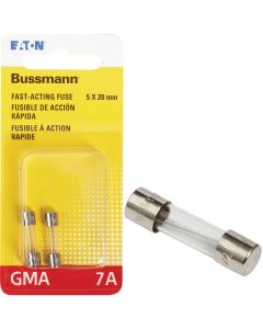 Bussmann 7A GMA Glass Tube Electronic Fuse (2-Pack)