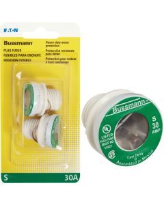 Bussmann 30A S Time-Delay Plug Fuse (2-Pack)