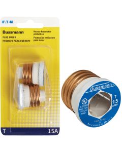 Bussmann 15A T Time-Delay Plug Fuse (2-Pack)