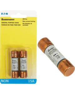 Bussmann 15A NON Cartridge General Purpose Cartridge Fuse (2-Pack)