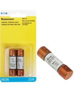 Bussmann 25A NON Cartridge General Purpose Cartridge Fuse (2-Pack)