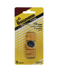 Bussmann Plug Rejection S-8, S-10, S-15 Fuse Adapter (3-Pack)