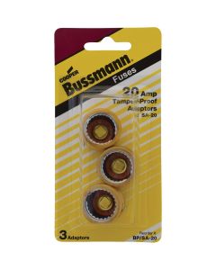 Bussmann Plug Rejection S-20 Fuse Adapter (3-Pack)