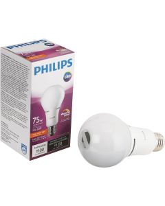 Philips Warm Glow 75W Equivalent Soft White A21 Medium Dimmable LED Light Bulb