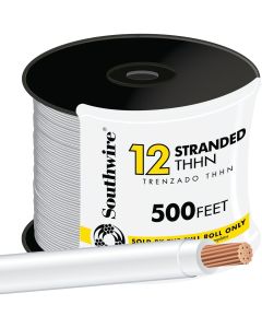 500' 12str Wht Thhn Wire