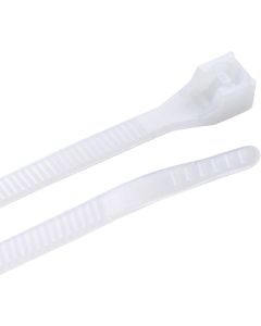 Gardner Bender DoubleLock 11 In. x 0.13 In. Natural Color Nylon Cable Tie (100-Pack)