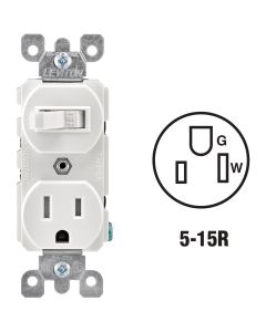 15a Switch & Outlet Wht