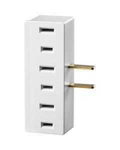 Leviton White 15A 3-Outlet Tap