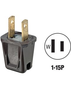 10a 2wire 2pole Plug Brown