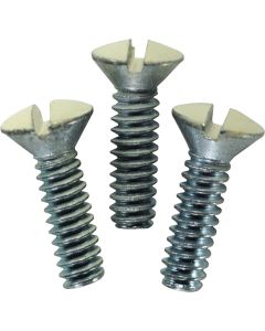 Wallplate Screws 1/2" Ivory