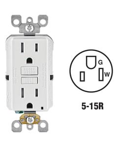 15a-125v Tr Gfci Wht
