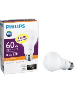 4pk 60w A19 Sw Led Bulb