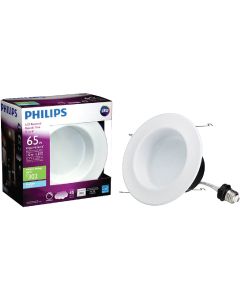 Philips 5 In. Retrofit IC/Non-IC Rated White LED Recessed Light Kit, Daylight