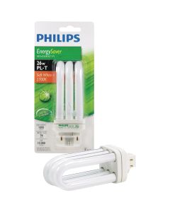 Philips 100W Equivalent Soft White GX24 Base PL-T CFL Light Bulb