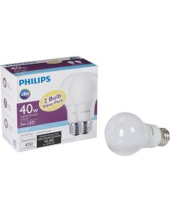 2pk 5w A19 Dl Led Bulb