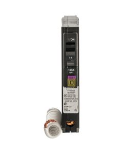 Square D QO 15A Single-Pole CAFCI Dual Function Circuit Breaker