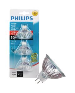 3pk 50w Mr16 Hal Bulb