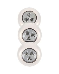 Light It 3-Bulb White LED Battery Tap Light (3-Pack)