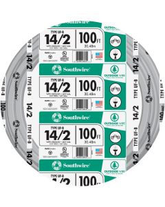 Southwire 100 Ft. 14 AWG 2-Conductor UFW/G Electrical Wire