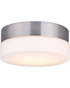 Canarm Jax 7-1/8 In. Brushed Nickel LED Flush Mount Light Fixture