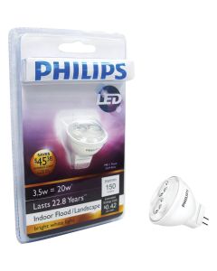 Philips 20W Equivalent Bright White MR11 GU4 Bi-Pin LED Floodlight Light Bulb