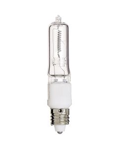 Satco 75W 120V Clear Mini Candelabra Base T4 Halogen Special Purpose Light Bulb