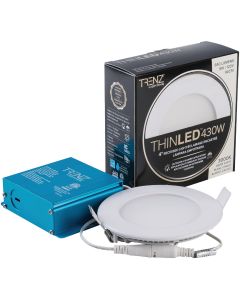 Liteline Trenz ThinLED 4 In. New Construction/Remodel IC Rated White 600 Lm. 3000K Recessed Light Kit