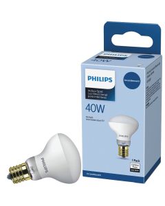 Philips 40W Frosted Intermediate R14 Indoor Incandescent Mini Spotlight Light Bulb