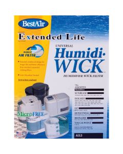 BestAir Extended Life Humidi-Wick ALL2 Humidifier Wick Filter with Air Filter