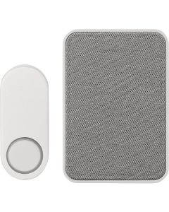 Heath Zenith Gray/White Plastic Wireless Doorbell Kit