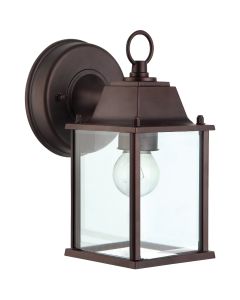 Home Impressions 100W Oil-Rubbed Bronze Incandescent Lantern Outdoor Wall Light Fixture