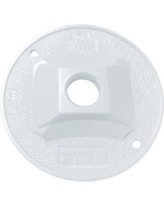 Southwire 1-Outlet Round White Weatherproof Cover