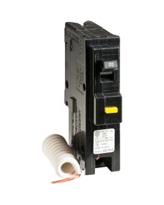 Square D Homeline 20A Single-Pole GFCI Breaker