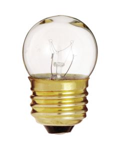 Satco 7.5W Clear Medium Base S11 Incandescent Light Bulb