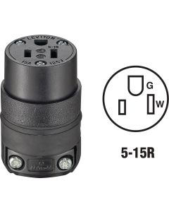 Do it 15A 125V 3-Wire 2-Pole Rough Use Cord Connector