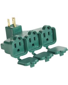 Do it Green 15A 3-Outlet Wall Hugger Tap