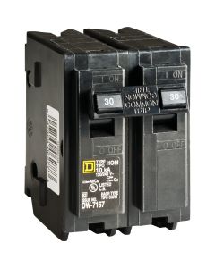 Square D Homeline 30A Double-Pole Standard Trip Circuit Breaker