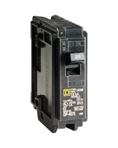 Square D Homeline 20A Single-Pole Standard Trip Circuit Breaker