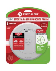 First Alert 2-In-1 Battery Operated Photoelectric Smoke & Carbon Monoxide Alarm