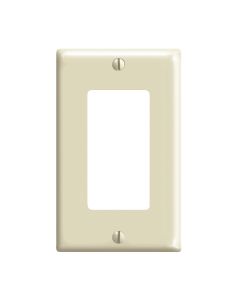 Leviton Decora 1-Gang Nylon Rocker Decorator Wall Plate, Ivory