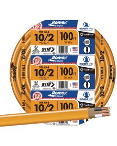 Romex 100 Ft. 10/2 Solid Orange NMW/G Electrical Wire