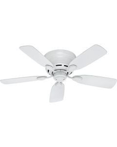 Hunter Low Profile IV 42 In. White Ceiling Fan