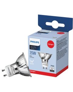 Philips 45W Equivalent Clear GU10 Base MR16 Halogen Floodlight Light Bulb