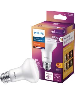 Philips 45W Equivalent Soft White R20 Medium Dimmable LED Floodlight Light Bulb