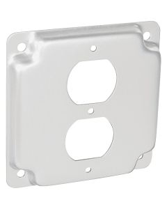 4" Sq 2-outlet Box Cover