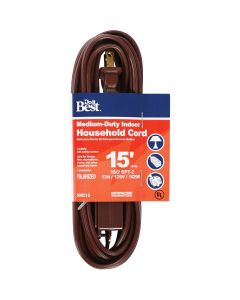 Do it Best 15 Ft. 16/2 Brown Cube Tap Extension Cord