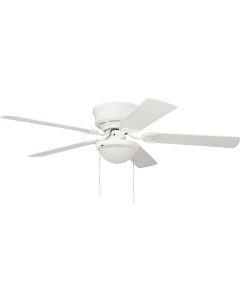 Home Impressions 52 In. White Ceiling Fan with Light Kit