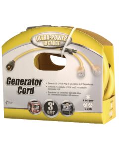 Coleman Cable Ultra-Power 3 Ft. 10/4 Generator Cord